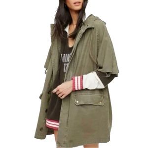 RARE Free People Military Reworked Jacket size XL